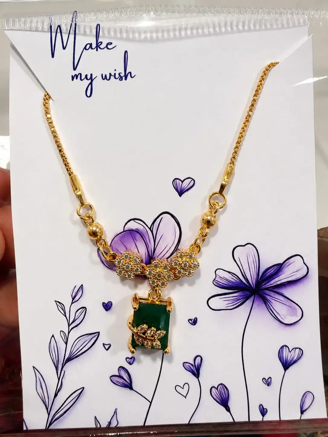Emerald Bloom Necklace  2