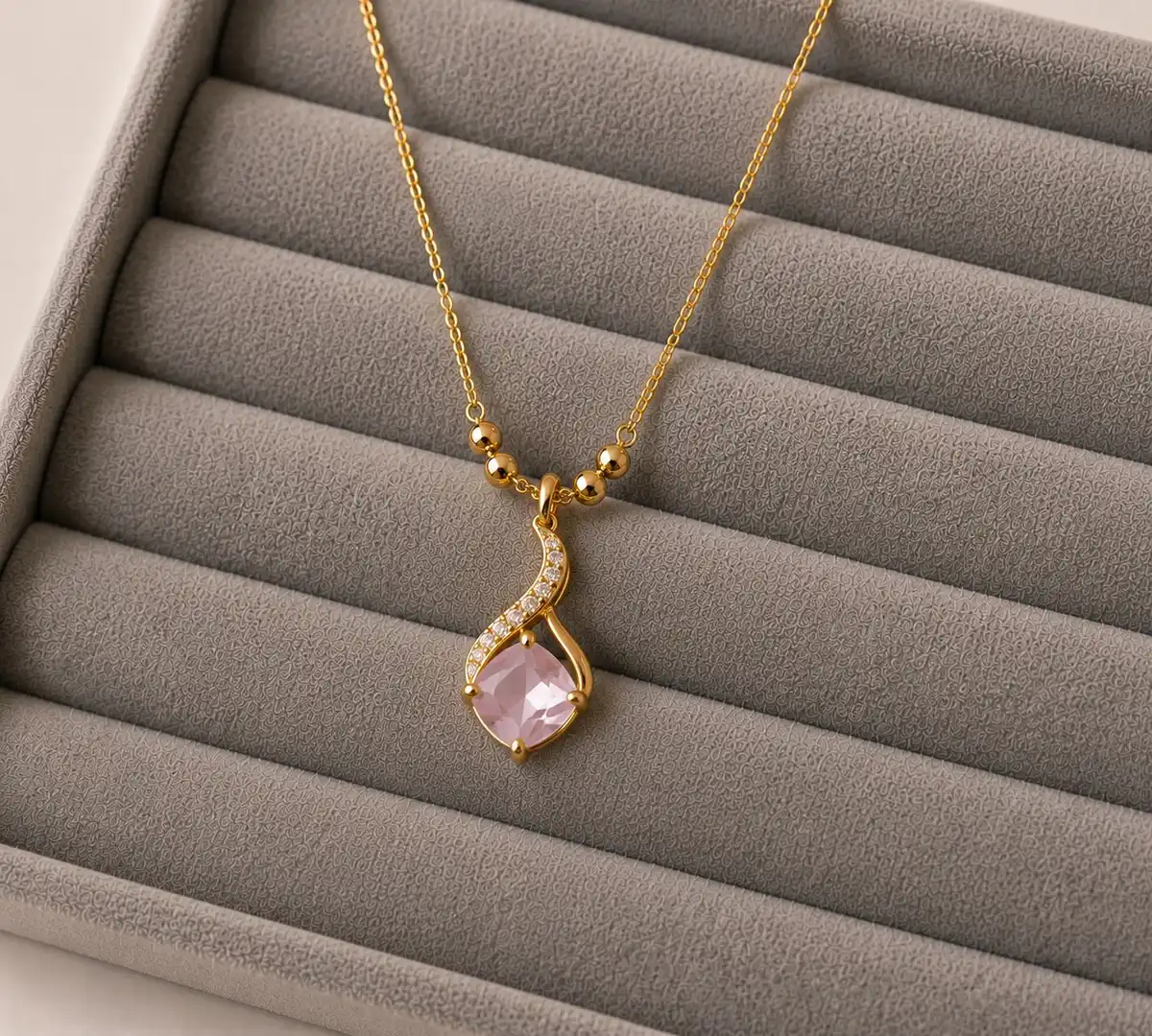 Blush Twirl Charm  2