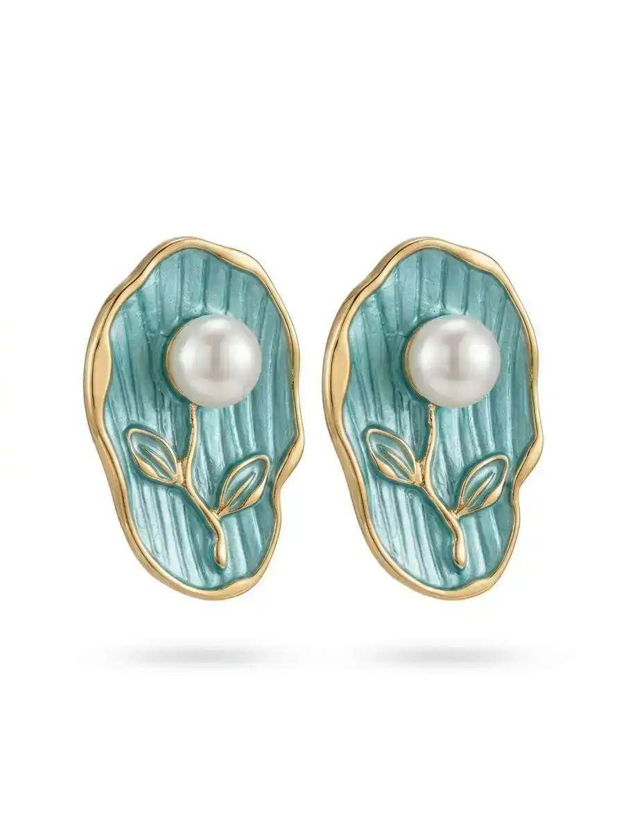 Pearl flower Hoops 2