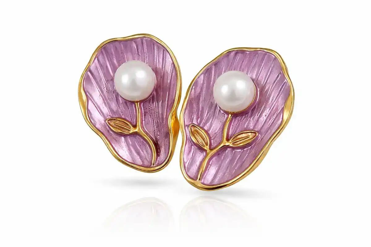Pearl flower Hoops 3
