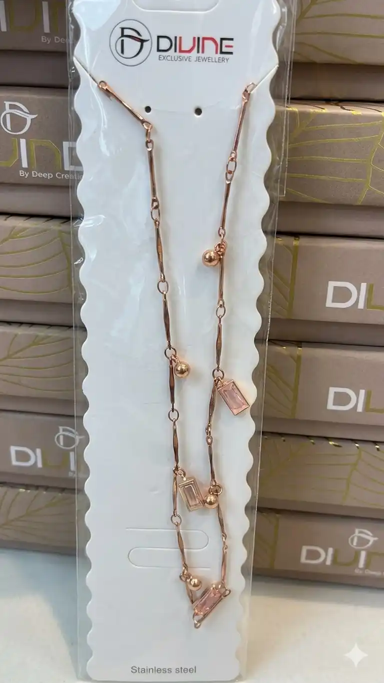Aura Pink Drop Chain 2
