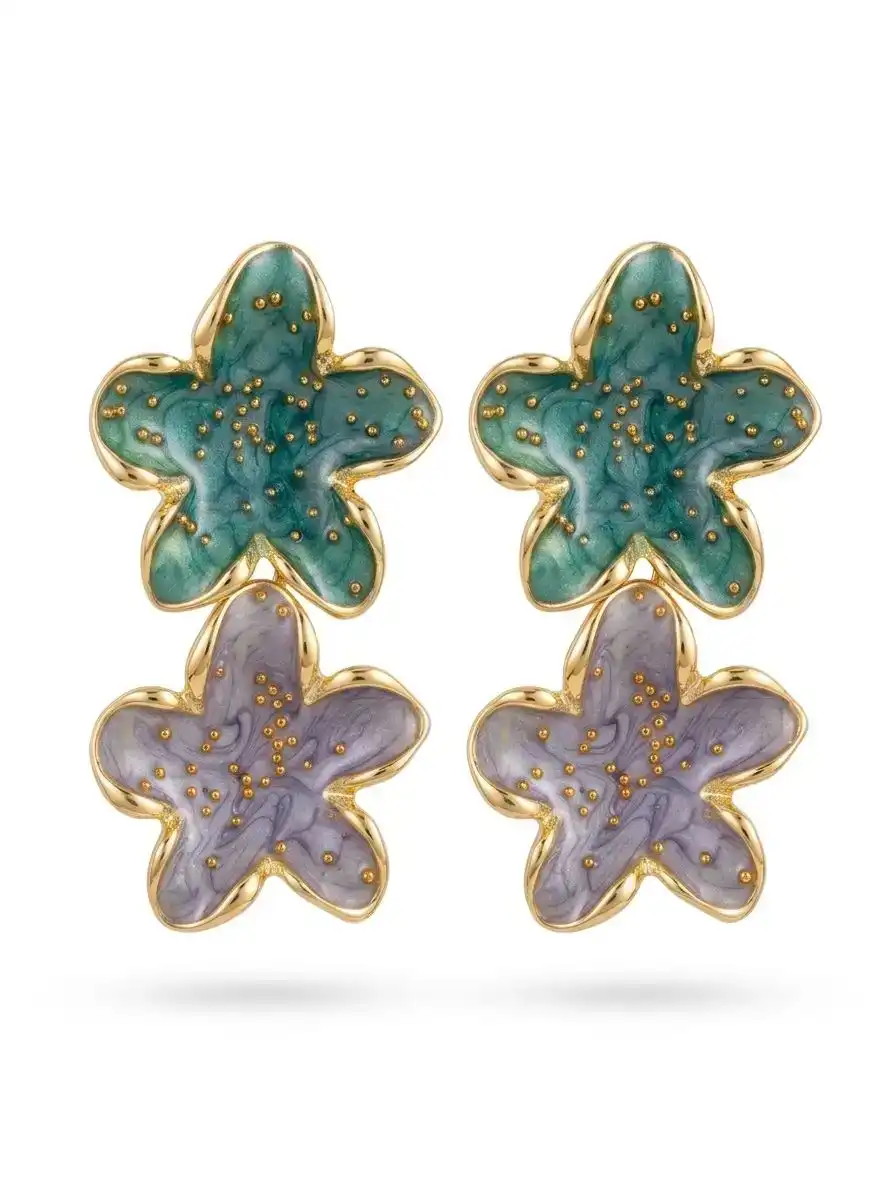 Sunset Bloom Earrings  2