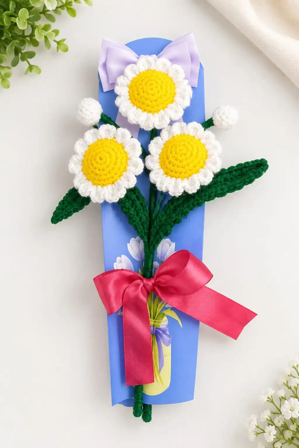 Crochet Daisy Bouquet 1