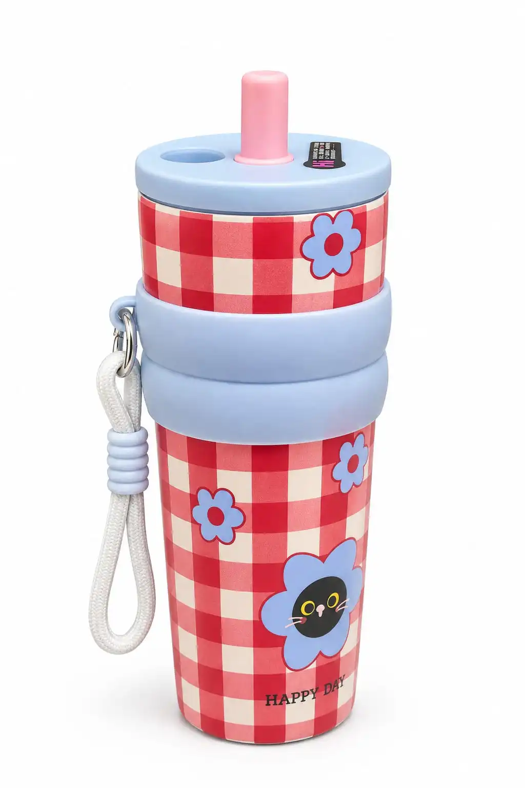 Printed Check Tumbler 1