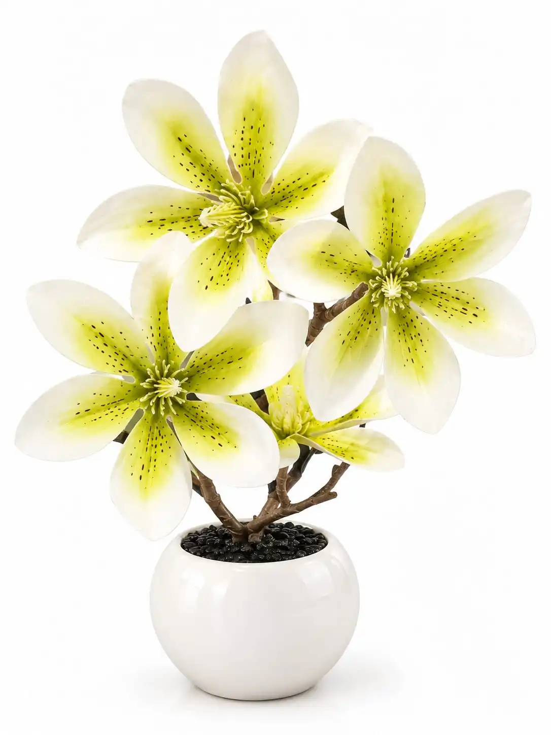White Lily Flower Pot 1