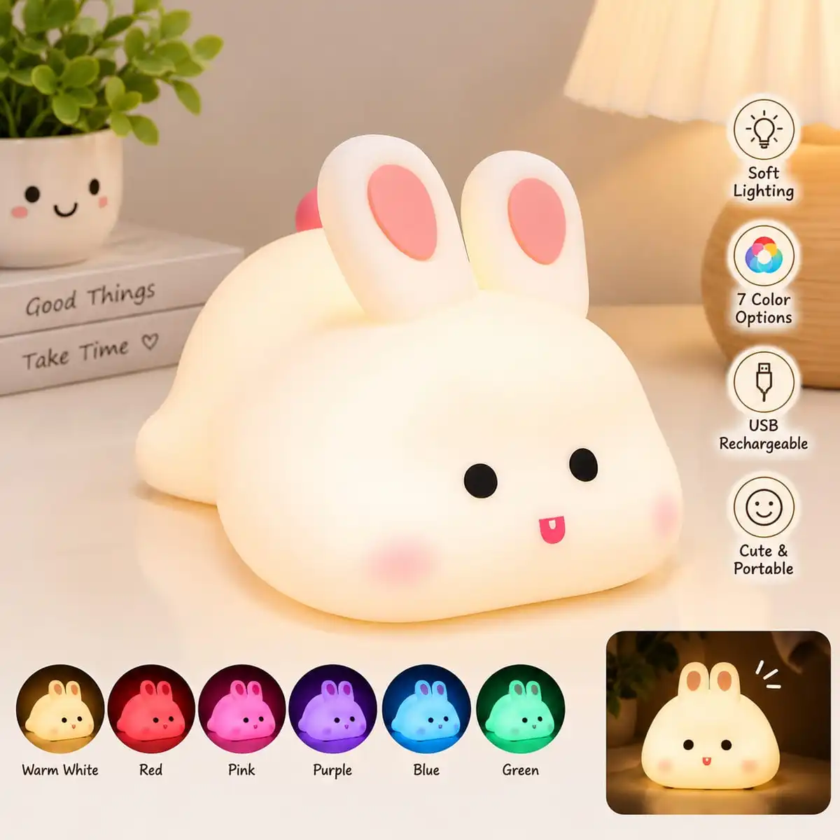 Cute Rabbit Lamp 1