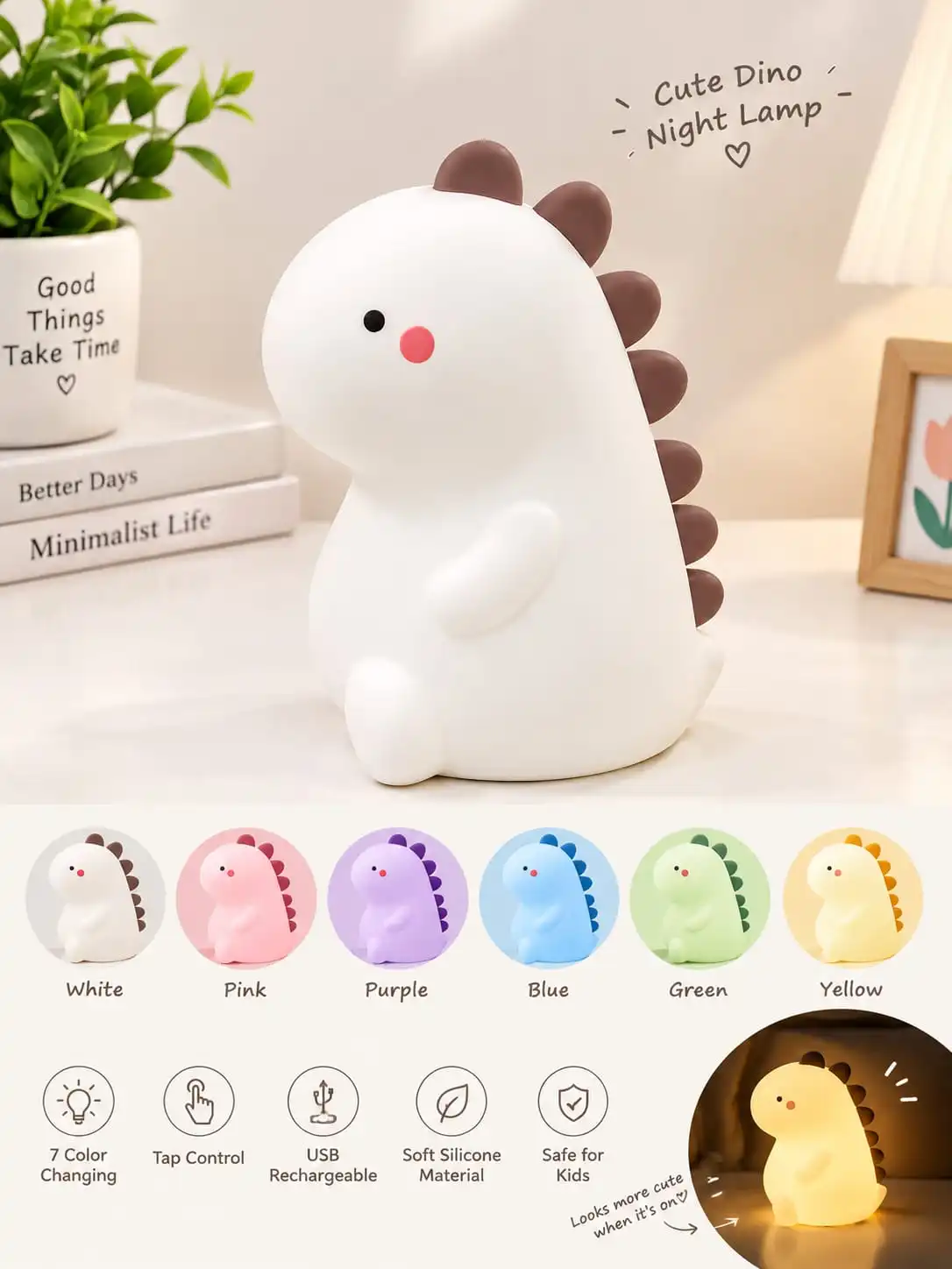 Cute Laying Panda Lamp 3