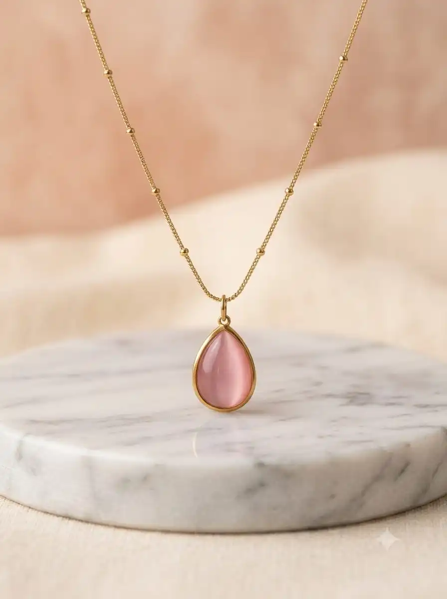 Anti Tarnish Stone Pendant 1