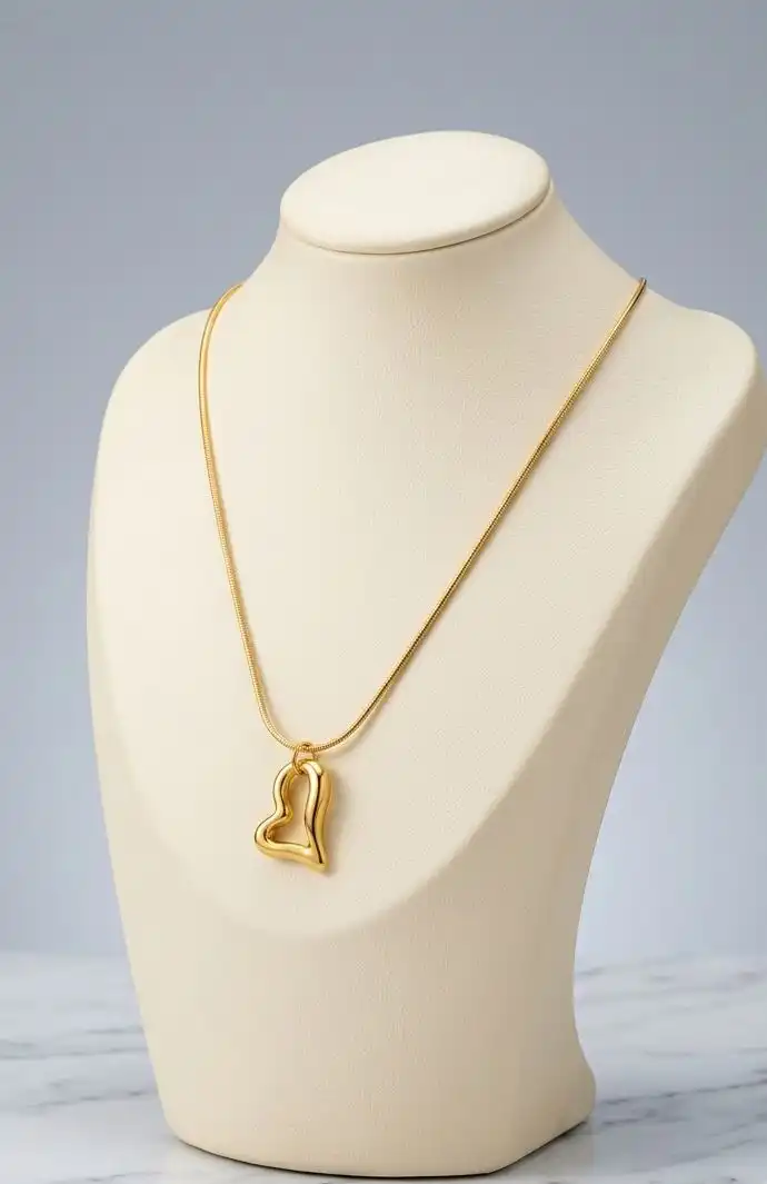 Anti Tarnish Heart Pendant. 1