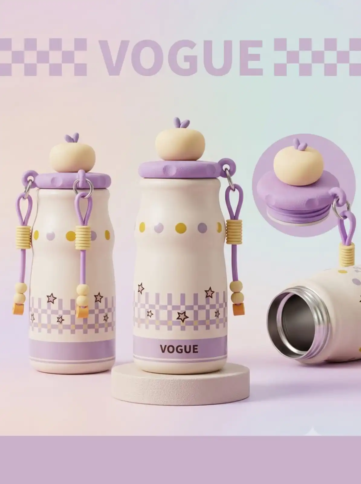 Cute Kawaii Shipper Bottle, Having Straw. 1