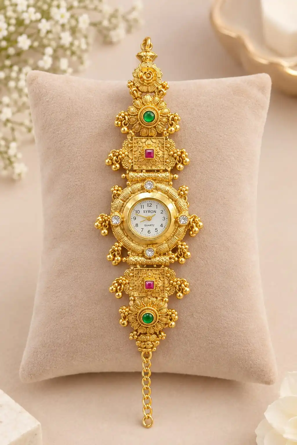 Anti-Tarnish Temple Jewellery Watch . 1