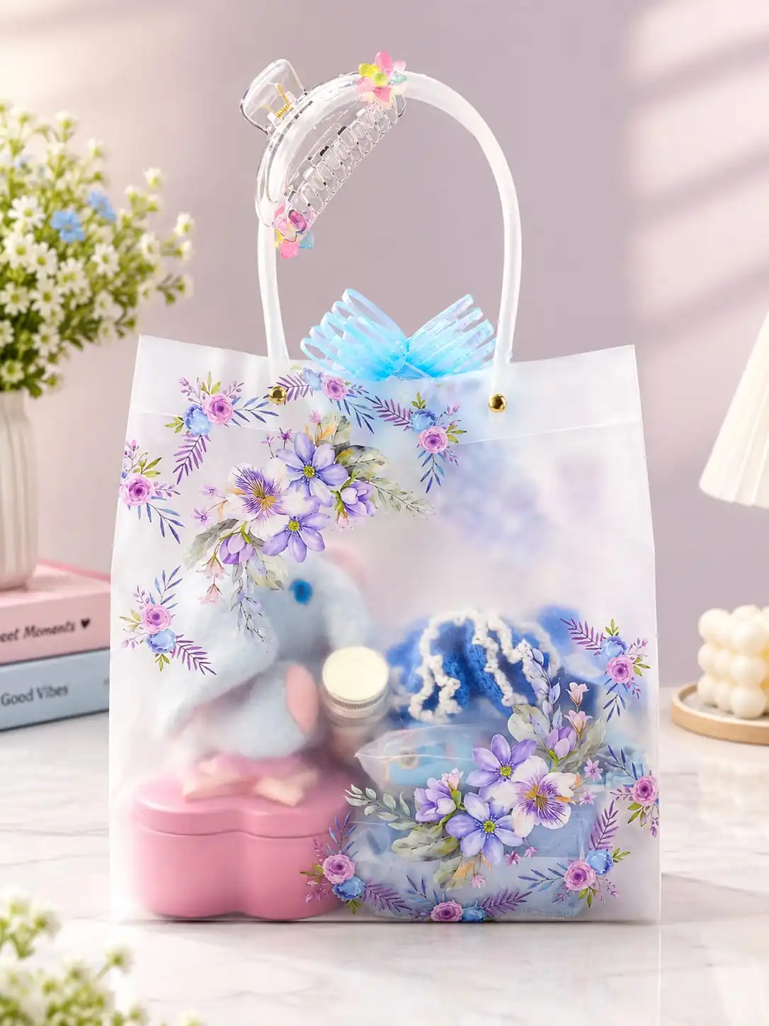 Blue Floral Luxury Gift Hamper Set  2