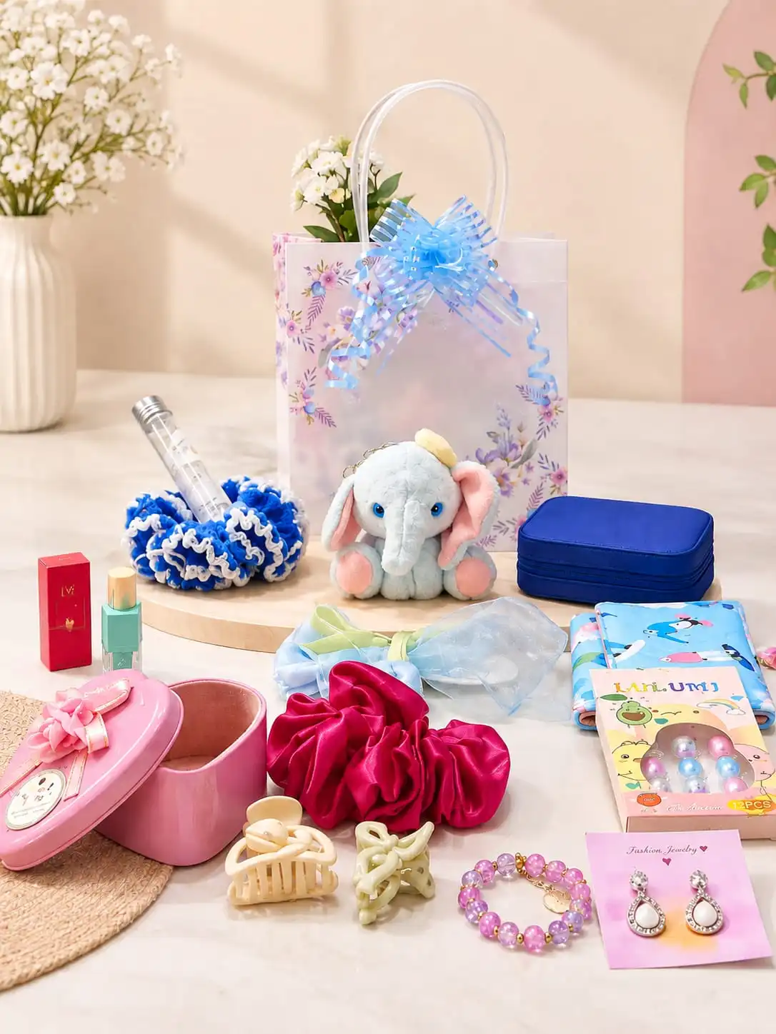Blue Floral Luxury Gift Hamper Set 3