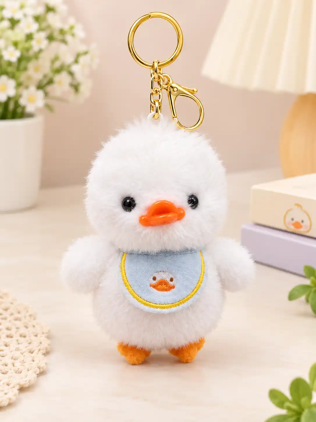 Cute Plush Duck Keychain 1