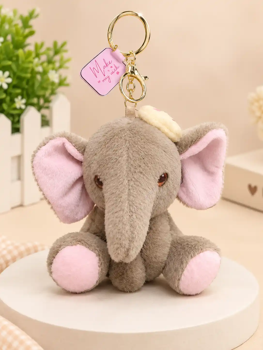 Cute Plush Elephant Keychain ๐๐ 3