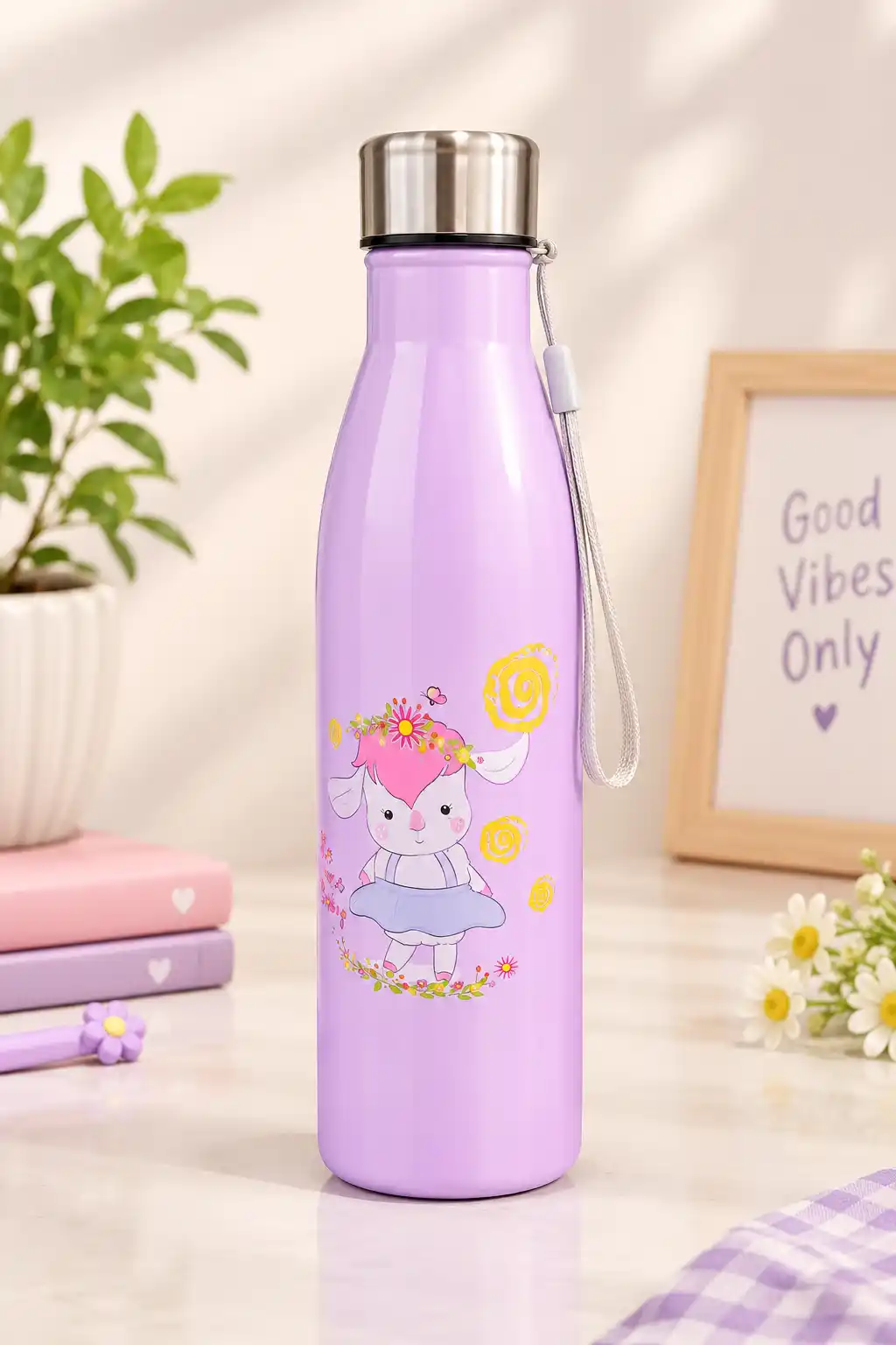 🧸 Cute Printed Stainless Steel Bottle 1