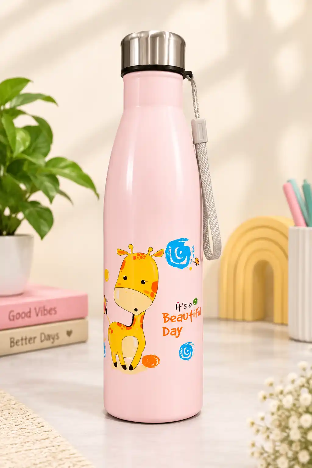 🧸 Cute Printed Stainless Steel Bottle 3