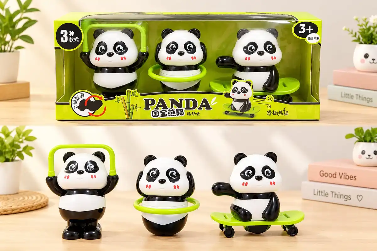 3-in-1 Panda Fidget & Balance Toy Set 1