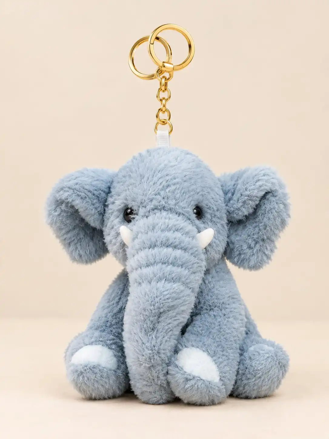 Soft Elephant Plush Keychain 1