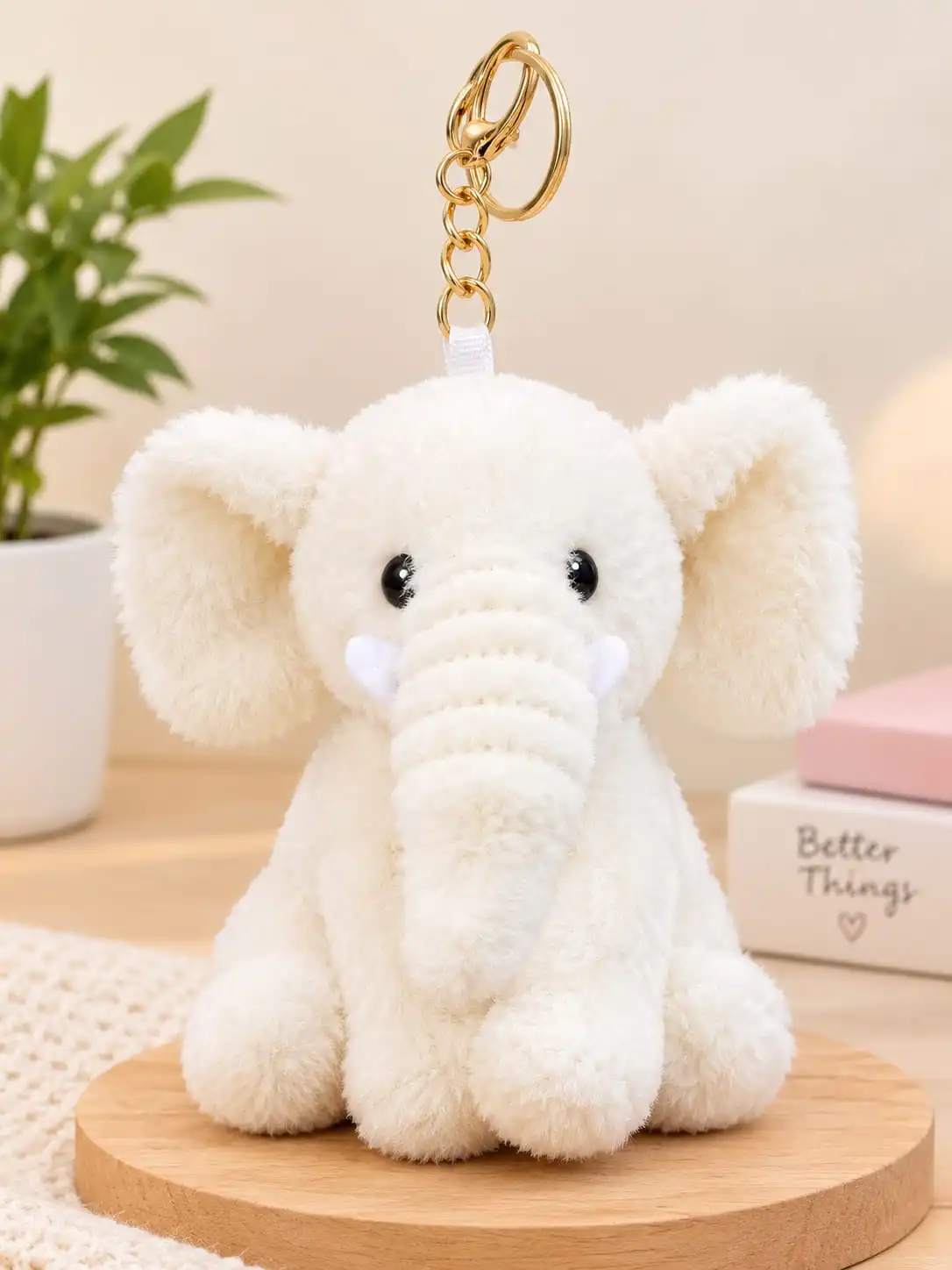Soft Elephant Plush  Keychain  4