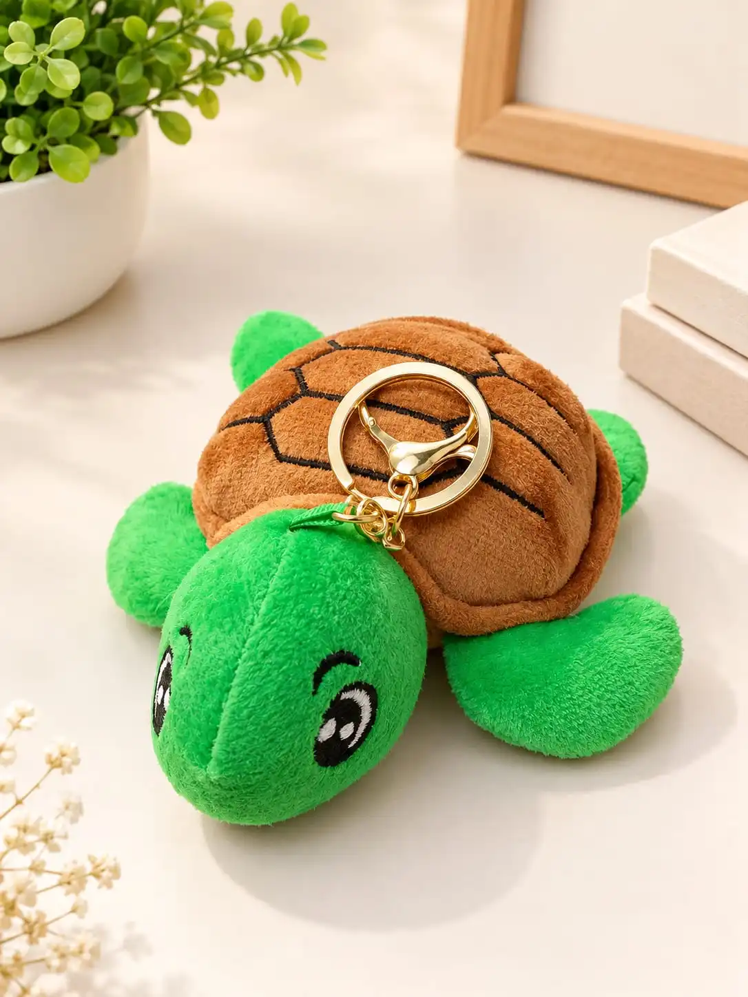 Cute Turtle Plush Keychain 1