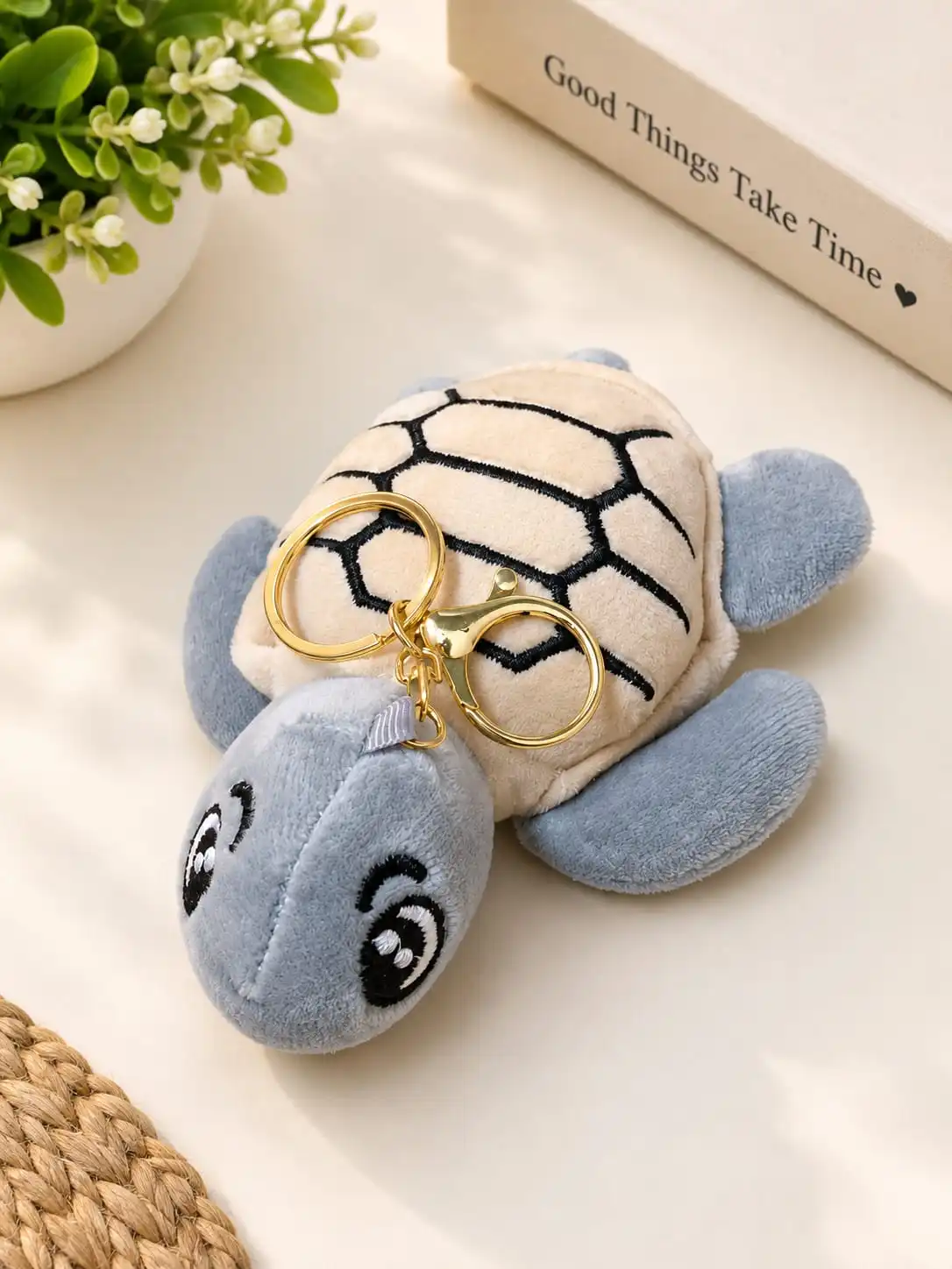 Cute Turtle Plush Keychain 2