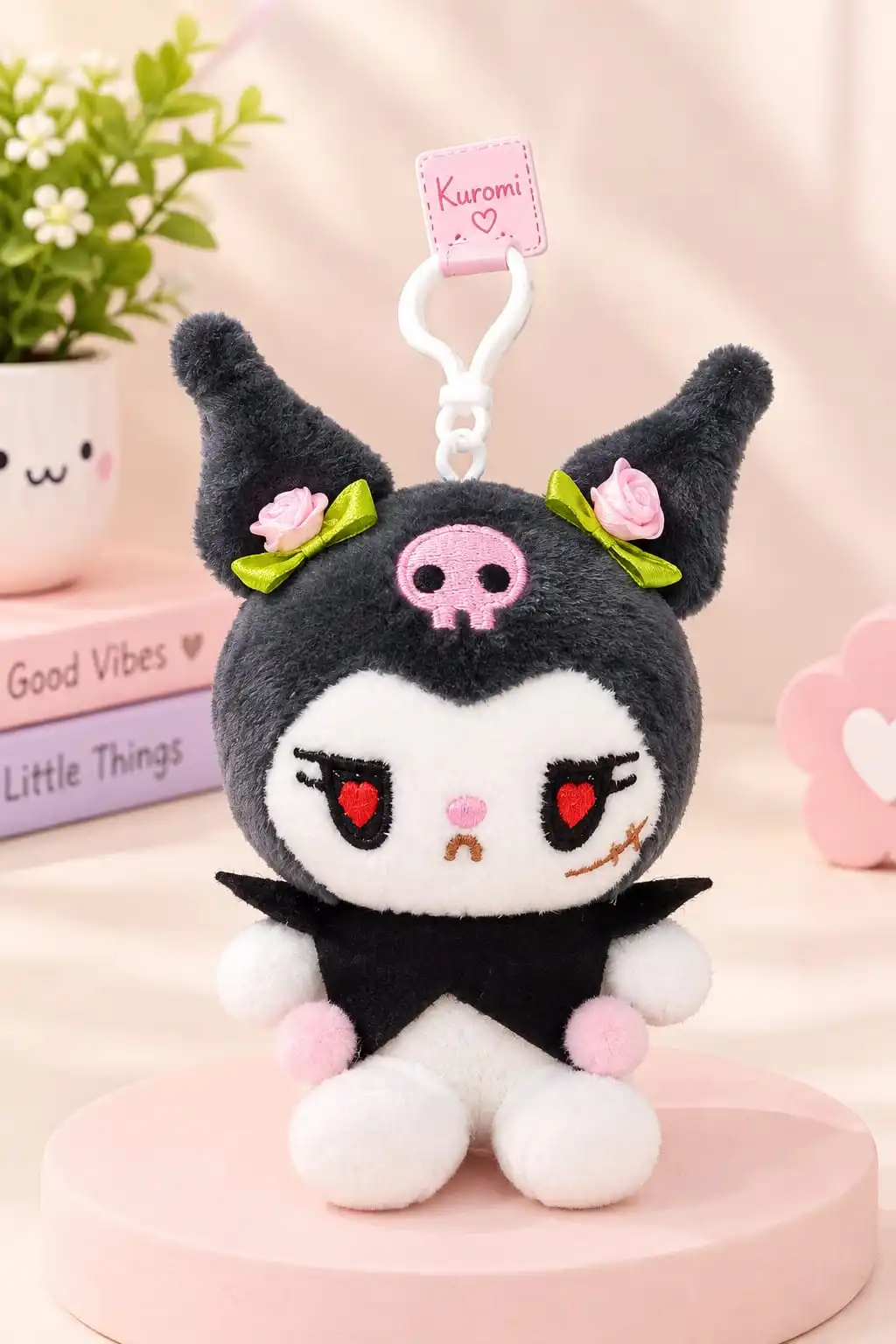 Cute Kuromi Plush Keychain – Assorted Designs 2