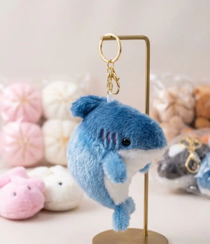 Cute Shark Plush Keychain ๐ฆ 1