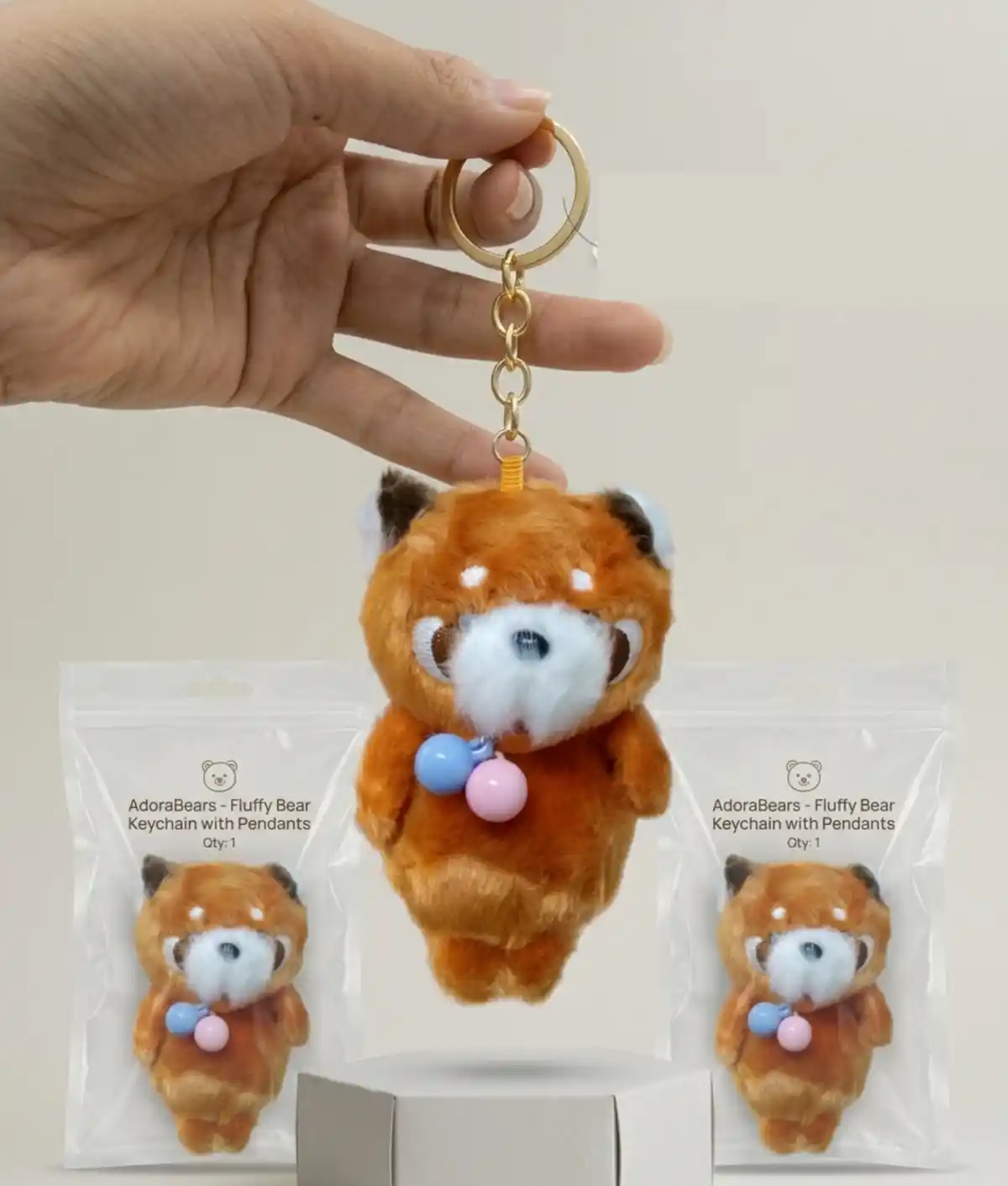 Super Soft Animal Plush Keychain 7