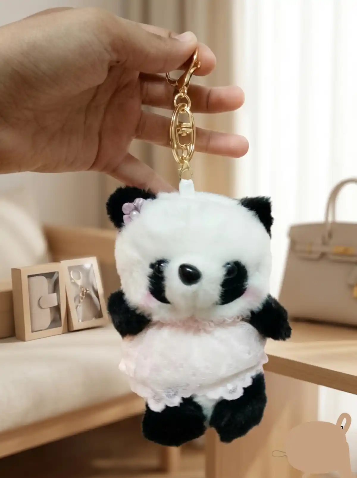 ๐ผ Name Cute Panda Plush Keychain 4