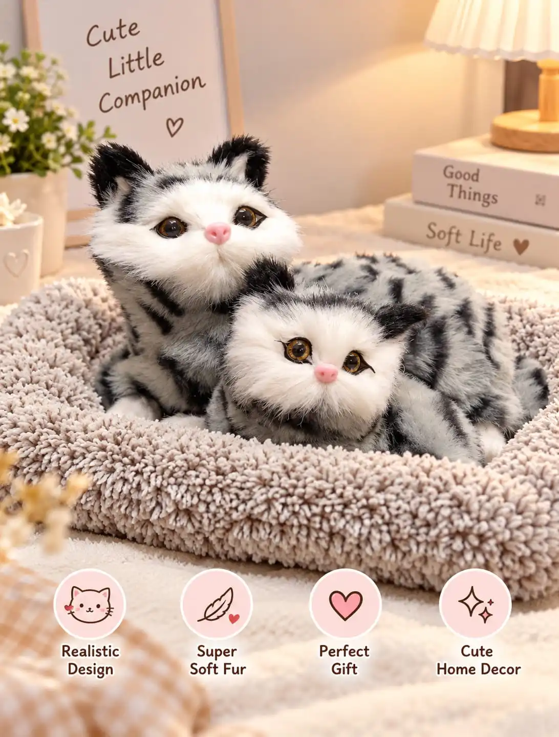 Realistic Meowing Plush Kittens 🐱 1